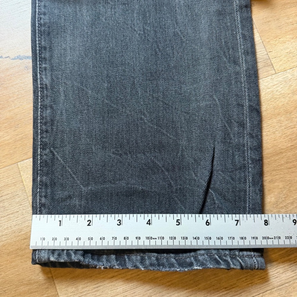 Polo Ralph Lauren Sullivan Slim Jeans Mens 40x30 Black Patchwork Distressed - Picture 15 of 16